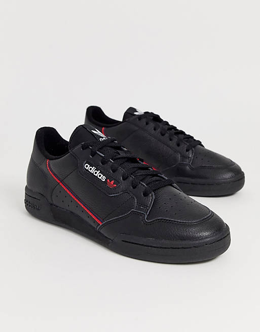 Usual cien pegar Zapatillas en negro Continental 80's de adidas Originals | ASOS