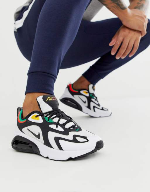 cartucho servidor Decorar Zapatillas en negro y blanco Air Max 200 de Nike | ASOS