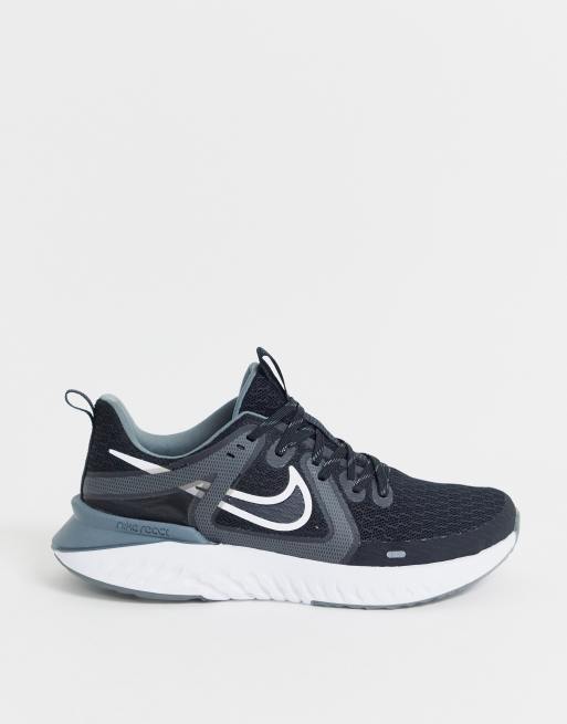 George Eliot Jajaja circuito Zapatillas en negro y blanco Legend React de Nike Running | ASOS