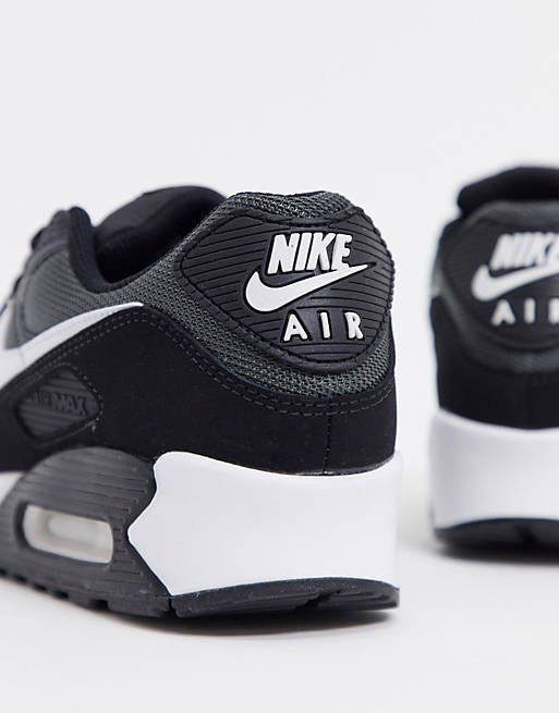 Mucho bien bueno Telégrafo Dictadura Zapatillas en negro y gris Air Max 90 Recraft de Nike | ASOS