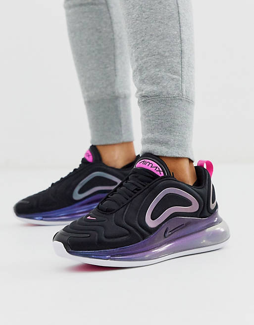 quiero Pertenece Evaporar Zapatillas en negro y rosa Air Max 720 de Nike | ASOS