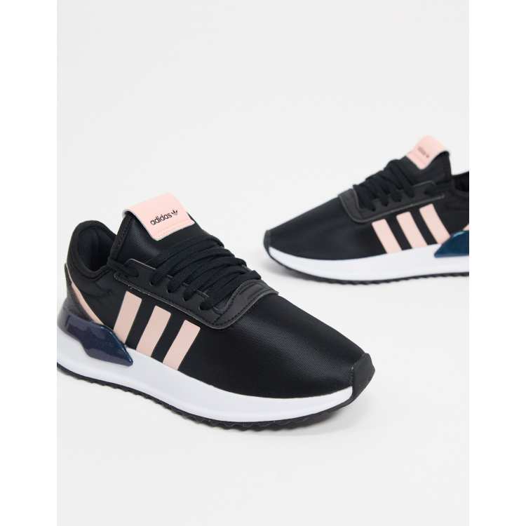 estante Zapatos lavandería Zapatillas en negro y rosa U Path Run de adidas Originals | ASOS