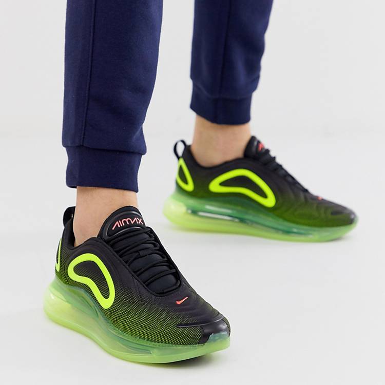 Zapatillas negro y verde max 720 de Nike ASOS