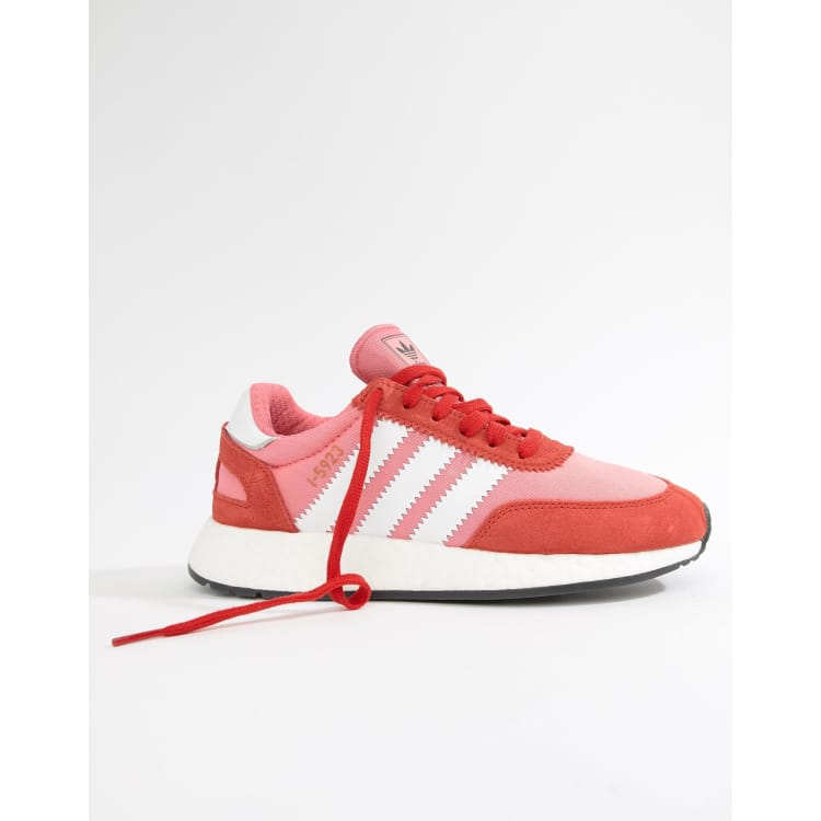 Zapatillas en rojo y rosa para correr I 5923 de adidas Originals