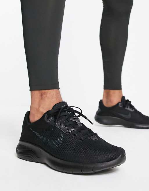 Zapatillas en tres tipos de negro Flex Run 11 de Nike Running ASOS