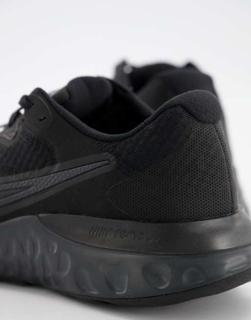 Zapatillas en tres tonos de negro Renew Run 2 de Nike Running, 2 de 4