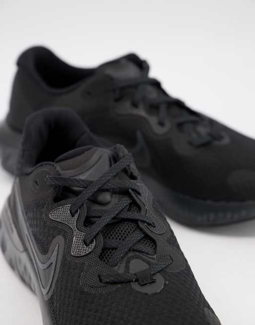 Zapatillas en tres tonos de negro Renew Run 2 de Nike Running, 4 de 4