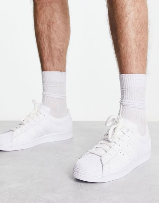 Zapatillas en triple blanco Superstar de adidas Originals