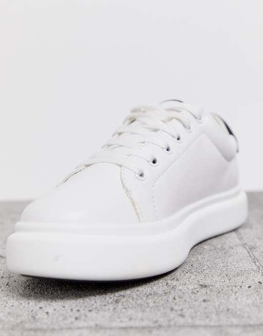 Zapatillas gruesas con cordones en blanco Doro de ASOS DESIGN, 3 de 4