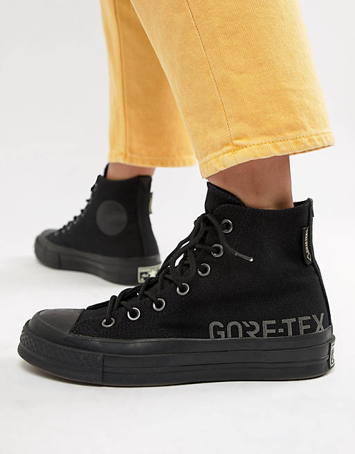 Zapatillas hi-top impermeables en naranja negras Chuck 70 de Converse X  Gore-tex ملاعق ذهبي