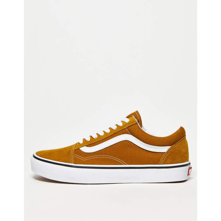 Zapatos vans cheap classica hombre dorados