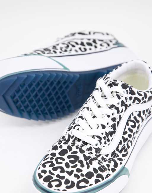 Vans leopardo clearance azul