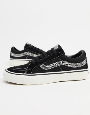 Conflicto col china apilar Zapatillas negras bajas con estampado de serpiente Old Skool UA Reissue de  Vans | ASOS