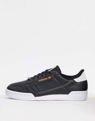 Zapatillas negras logo dorado Continental 80 de adidas Originals