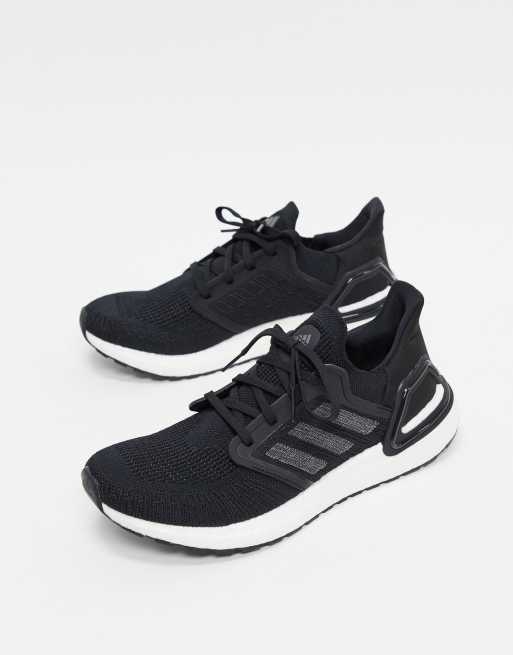 negras con suela blanca Ultraboost 20 de adidas |