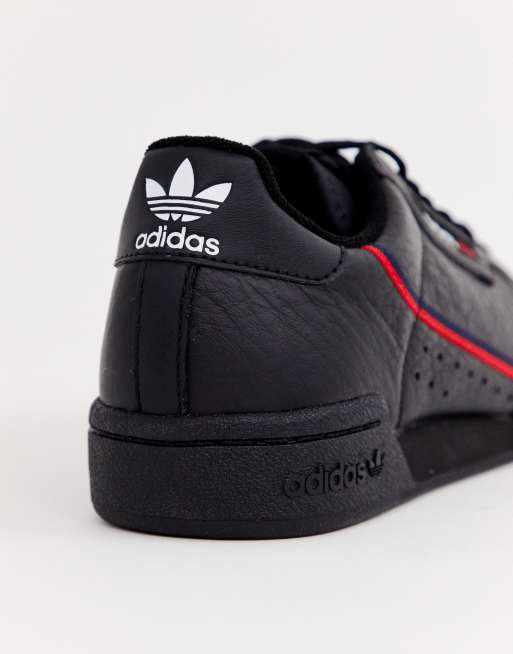 Zapatillas negras Continental 80 de adidas Originals