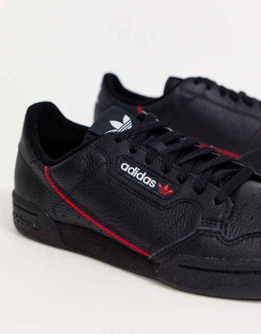 Zapatillas negras continental 80's de adidas Originals |