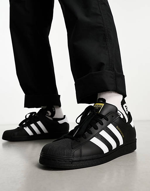 Zapatillas negras de adidas Originals Superstar