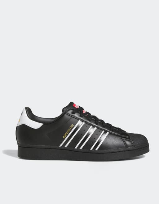 Zapatillas negras de adidas Originals Superstar