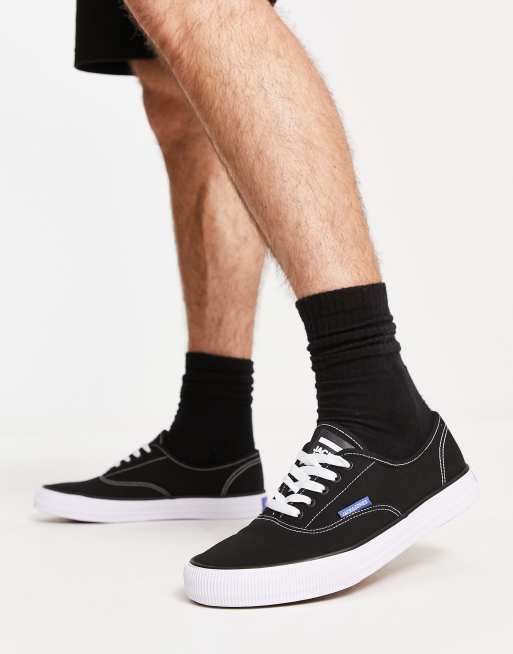 Zapatillas negras de lona con suela de goma de Jack & Jones , 3 de 4