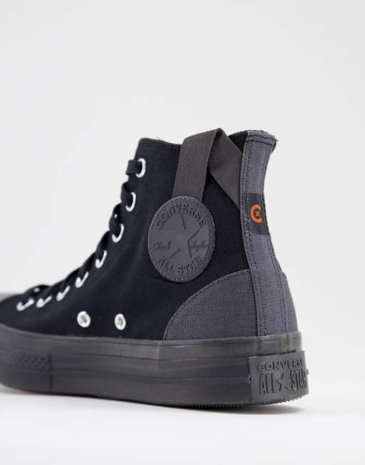 Converse de lona online negra