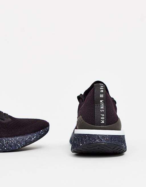 Zapatillas negras epic react flyknit 2 de Nike Running كيو في غسول Zapatillas negras epic react flyknit 2 de Nike Running كيو في غسول