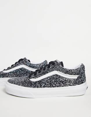 vans doradas con plataforma