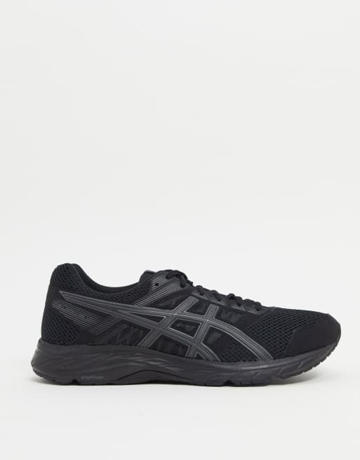 chatarra caminar Alrededor Zapatillas negras para correr gel contend 5 de Asics | ASOS