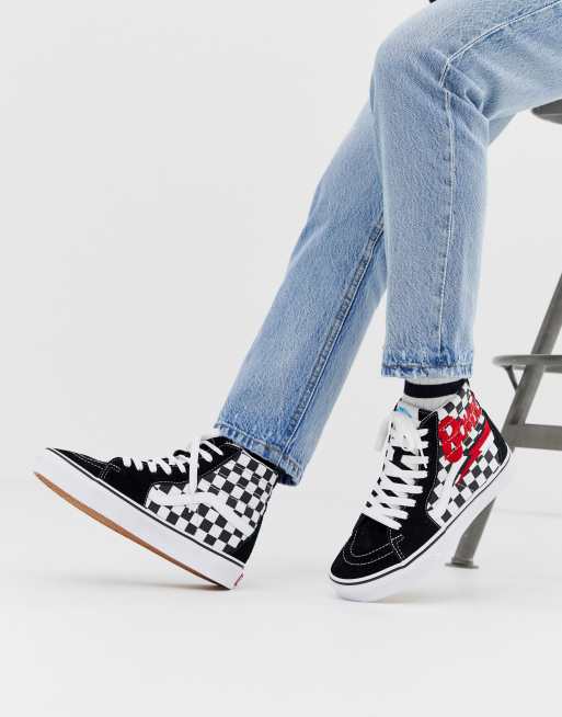 avance Contratación célula Zapatillas negras Sk8-Hi de Vans x David Bowie | ASOS