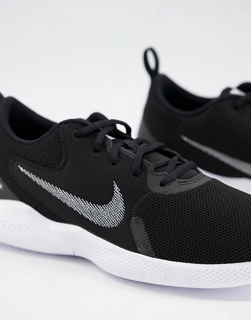 Zapatillas negras y blancas Flex Experience Run 10 de Nike Running ASOS