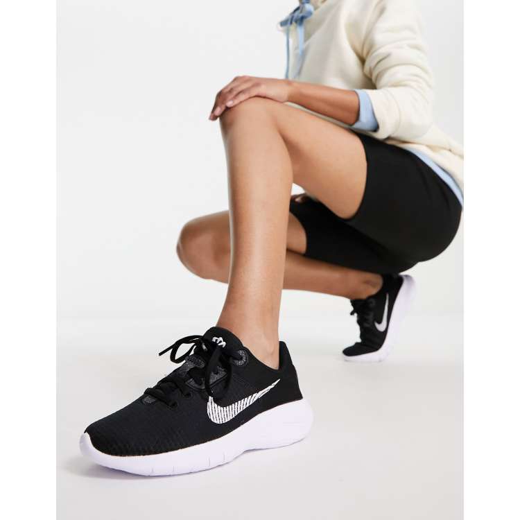 Zapatillas negras y blancas Flex Experience Run 11 de Nike Running nike air force 1 shadow womens white white white ClassicfuncenterShops