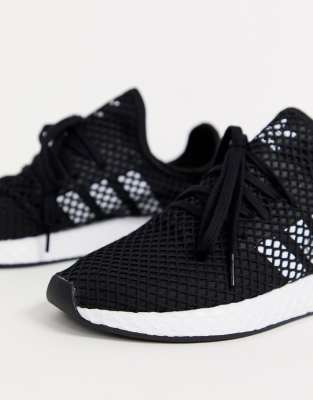 En el nombre Plata menor Zapatillas para correr negras deerupt de adidas Originals | ASOS