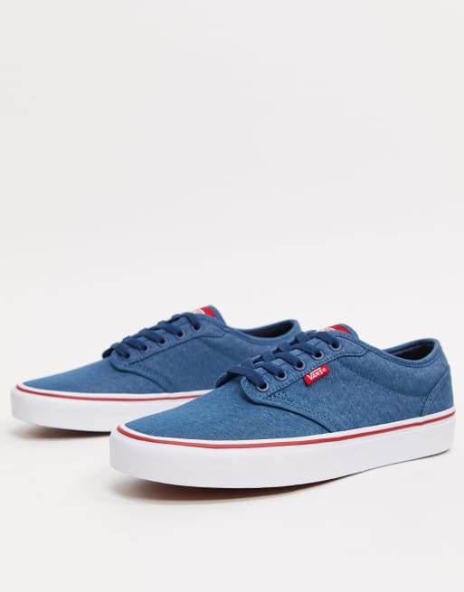 Nombrar pasar por alto Necesito Zapatillas para hombre en textil azul marino Atwood Varsity de Vans | ASOS