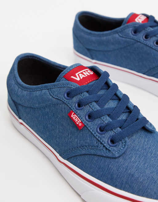 Nombrar pasar por alto Necesito Zapatillas para hombre en textil azul marino Atwood Varsity de Vans | ASOS