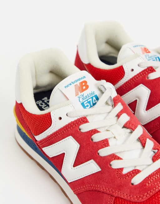 New balance shop 574 mujer rojas