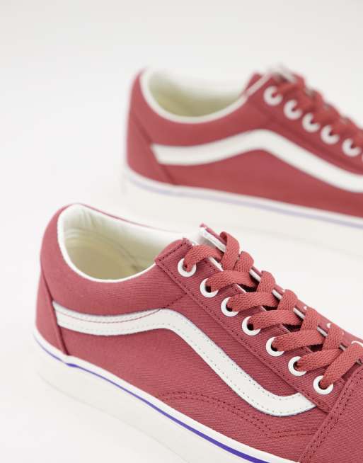 Vans rojas cheap old school