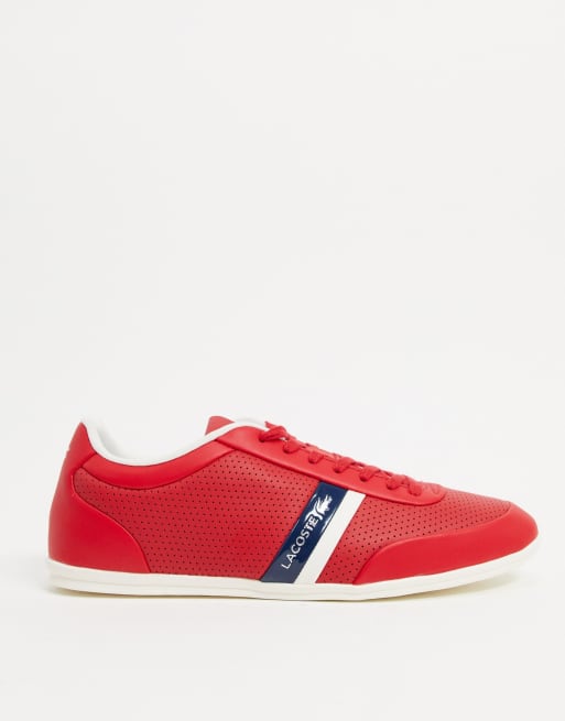 Mal uso Odiseo relajado Zapatillas rojas Storda de Lacoste | ASOS