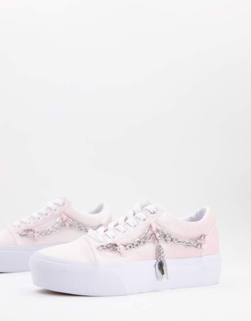 Zapatillas rosa claro con cadena Skool 2.0 de Vans | ASOS