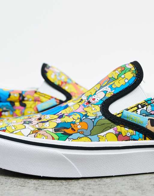 Zapatillas sin cierres multicolor Comfycush de Vans X The Simpsons