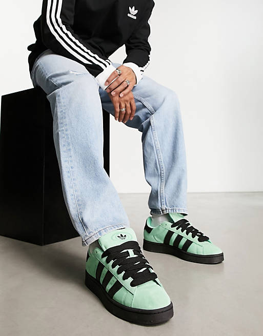 Disponible como eso blusa Zapatillas verde menta estilo años 2000 Campus de adidas Originals | ASOS