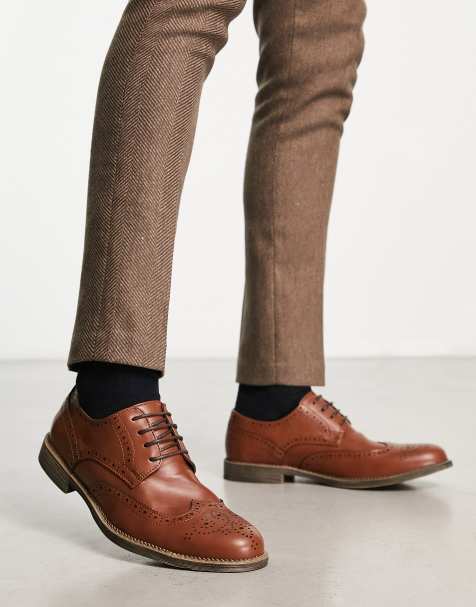 Zapatos de vestir urbanos para hombre, zapatos Oxford de cuero, con  cordones, entrenamiento clásico