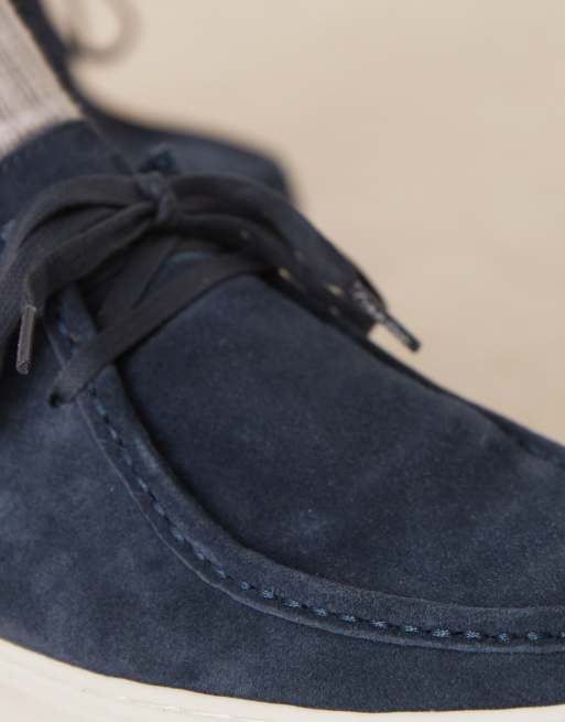 Zapatos azul marino con cordones de ante de Calvin Klein, 3 de 4