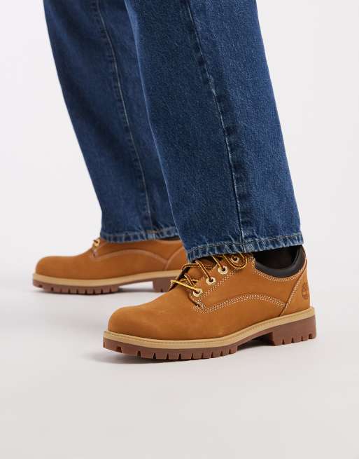 Zapatos color trigo con cordones de nobuk de Timberland