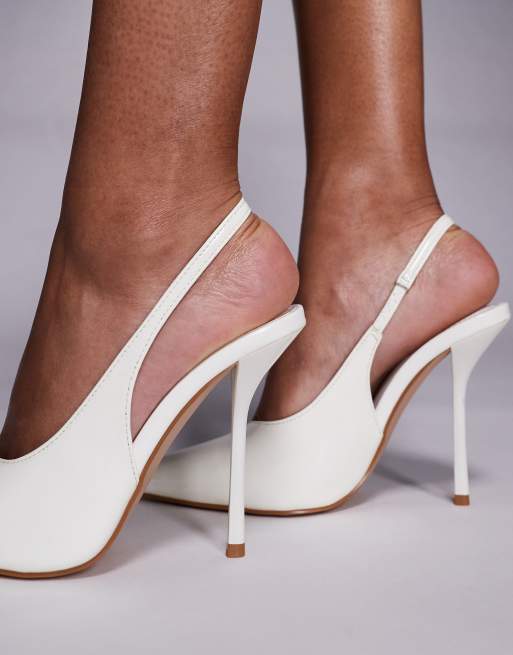 Zapatos de salón blancos de tacón Bexley de Simmi London , 3 de 4