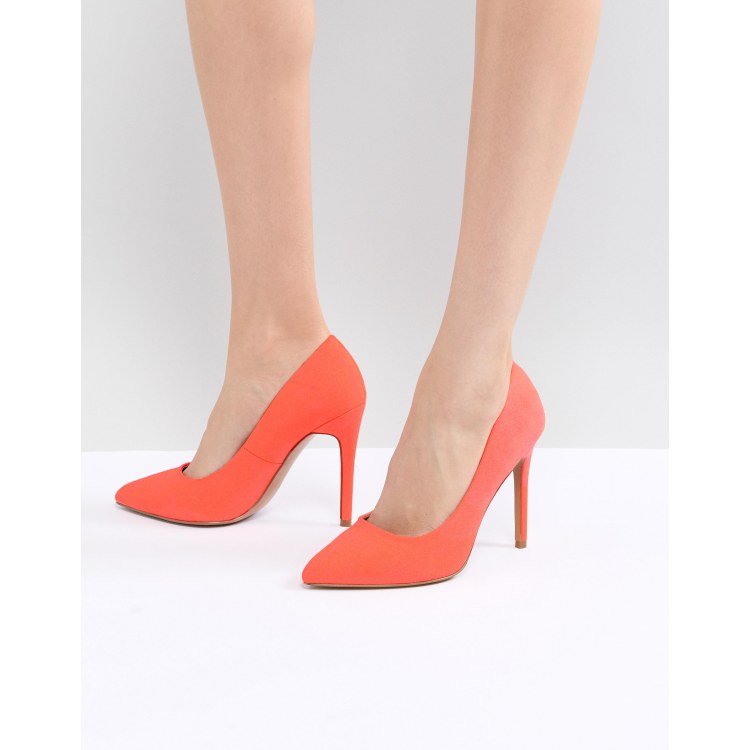 Zapatos de coral con tacón alto y diseño en Paris de ASOS DESIGN | ASOS