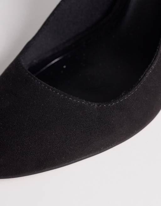 Zapatos de salón negros con puntera redondeada de charol Priscilla de ASOS DESIGN, 2 de 4