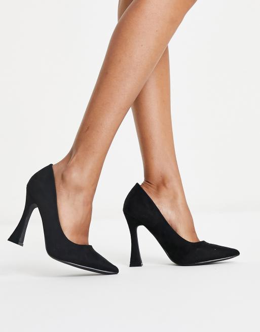 Zapatos de salón negros de tacón de Glamorous Wide Fit , 3 de 4