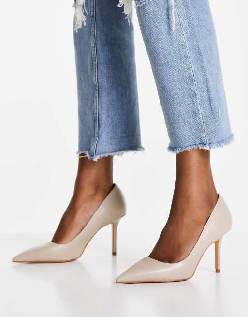 Zapatos salón rosa claro tacón de Mango | ASOS