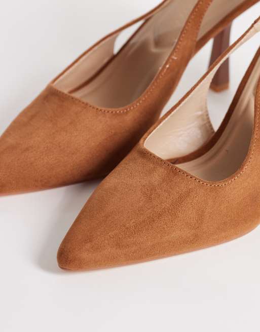 Zapatos de salón tostados de tacón de antelina Salado de SEQWL, 2 de 4