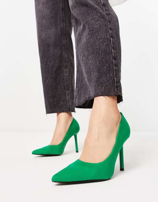 Zapatos de sal n verdes de lycra de Pimkie ASOS